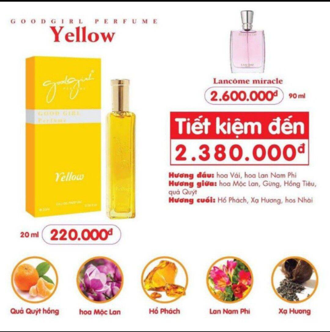 Nước Hoa Nữ Good Gir 20ml Đủ Màu ( chính hãng)