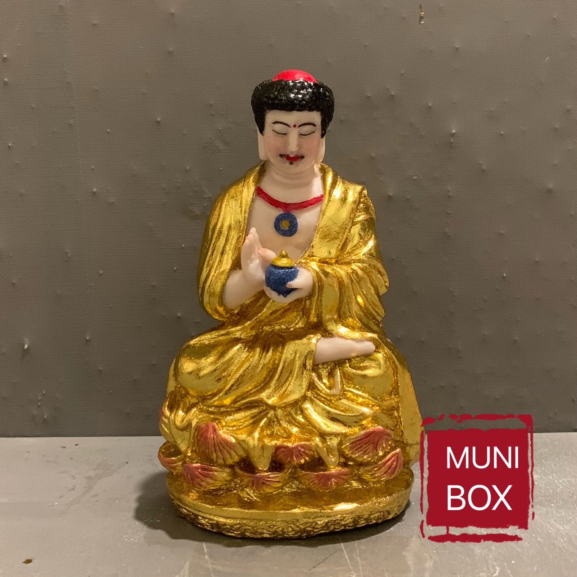 Tượng phật dược sư lưu ly quang vương như lai 16cm