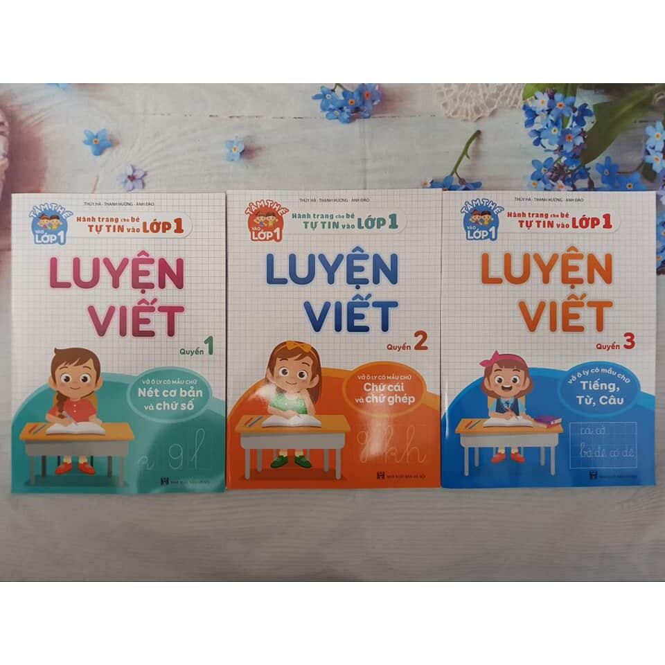 Combo 3 cuốn luyện viết-cho bé vào lớp 1