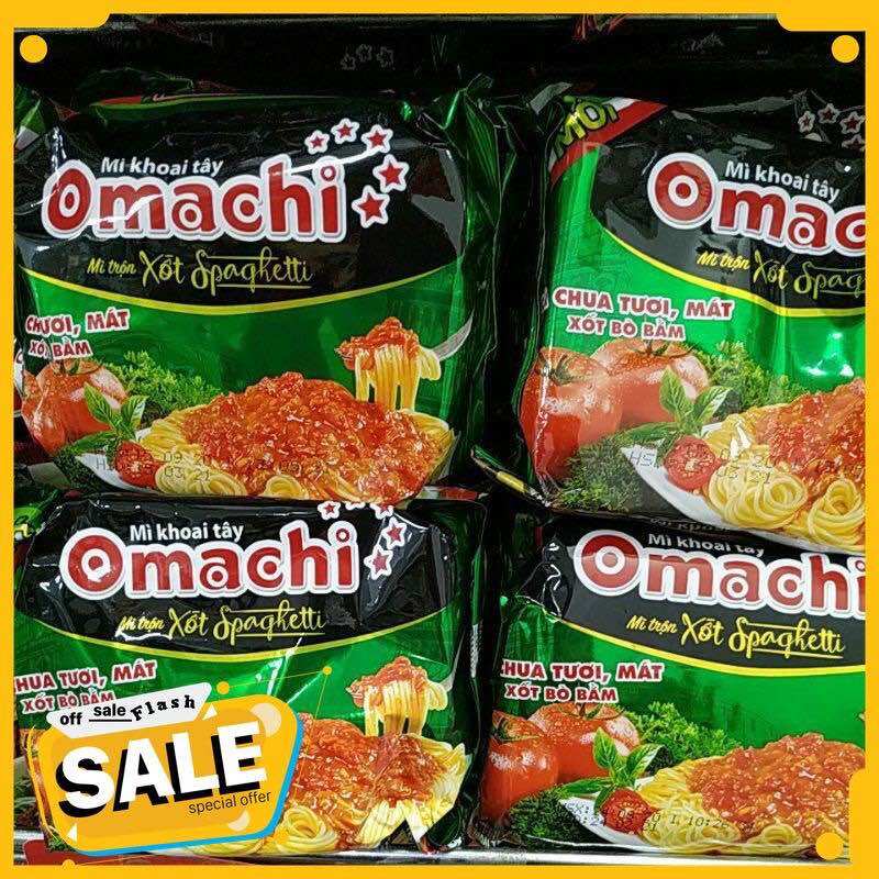 Mì trộn Omachi Sốt Spaghetti Gói 91g