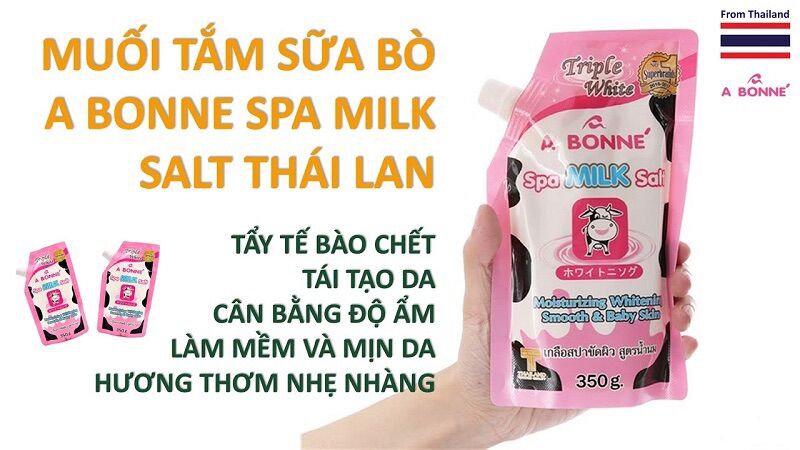 Muối tắm sữa bò Thái Lan bịch 350g