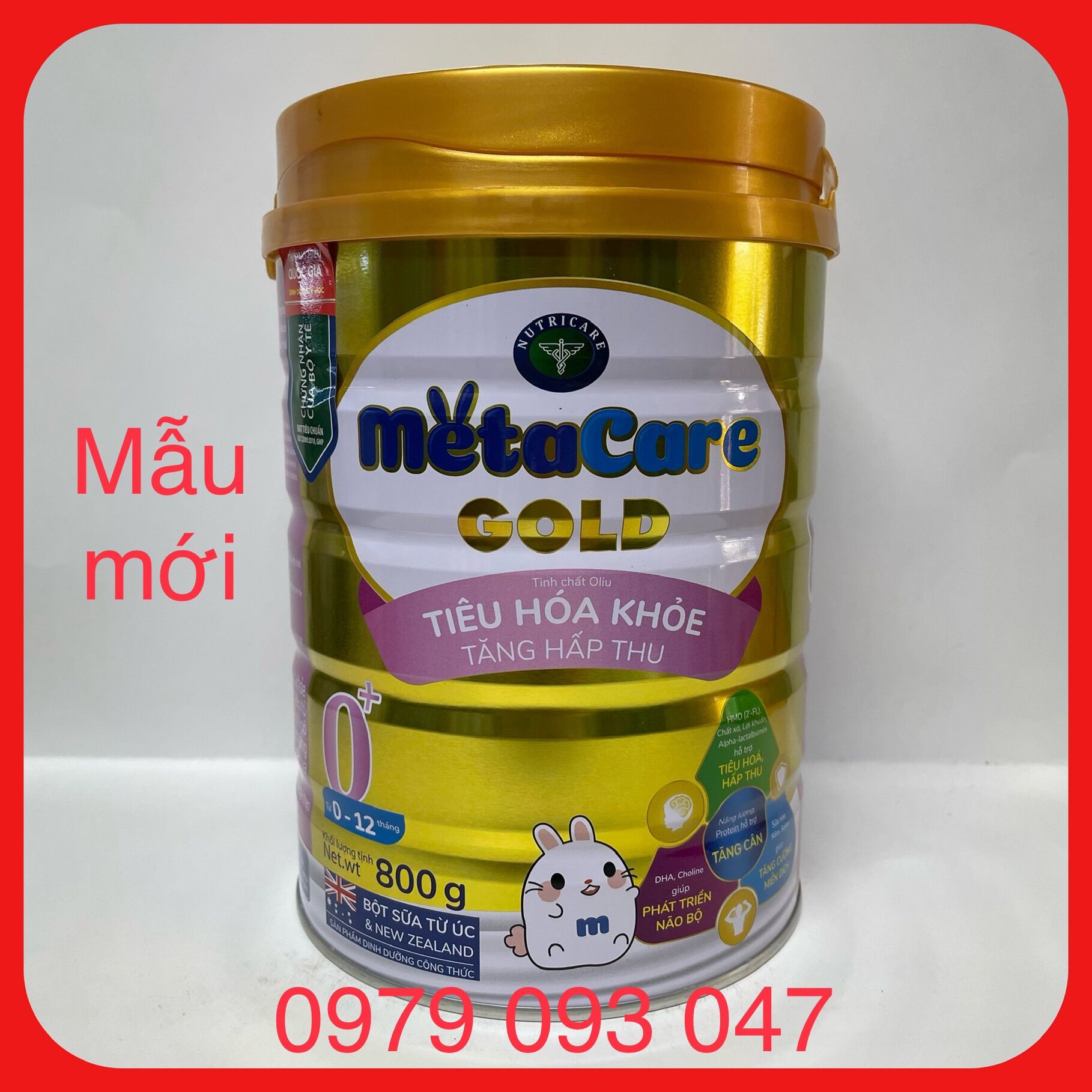 Sữa bột metacare gold - lon 800g date: 8/2024