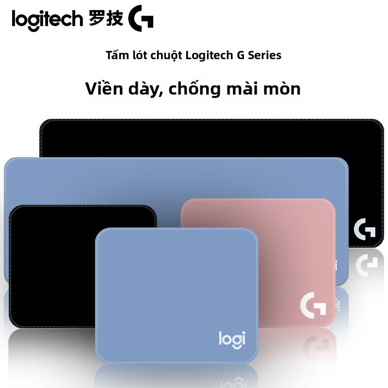 Logitech | Bàn Di Chuột Dày Cạnh Mịn Cho Game và Văn Phòng Kích Thước Lớn