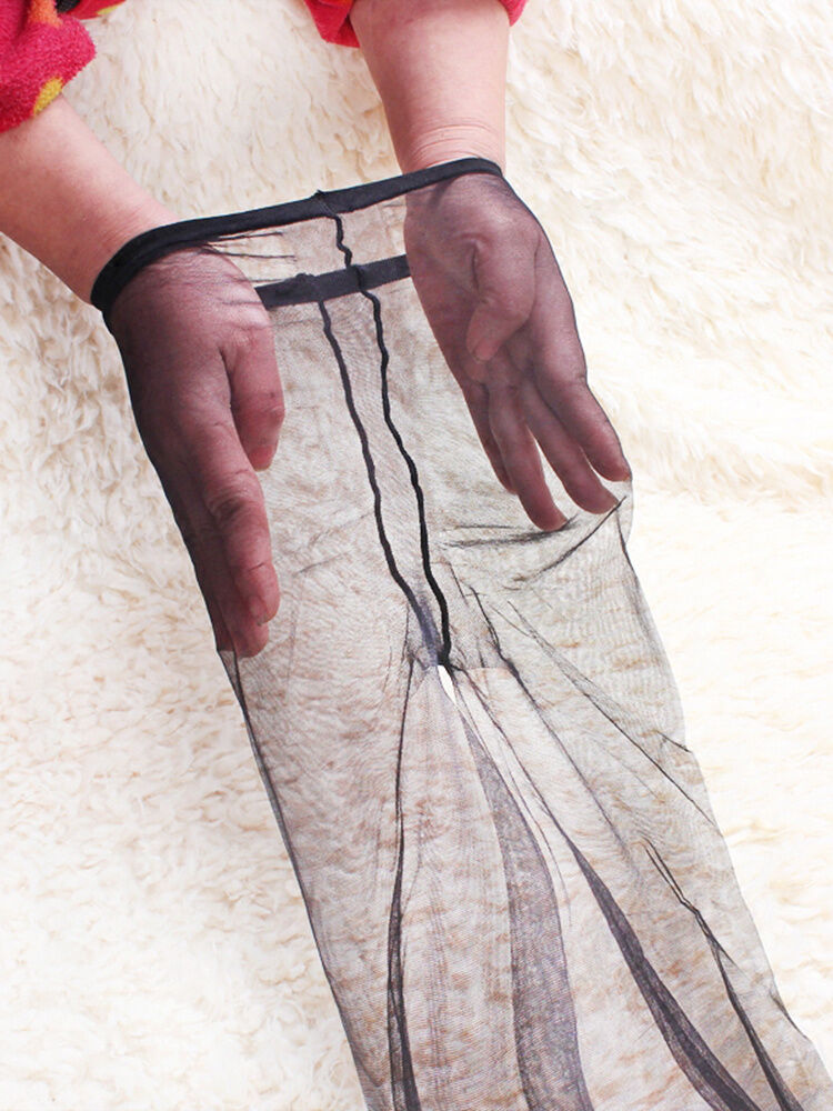 Quần Tất Nữ Siêu Mỏng Trong Suốt Màu Đen Không Để Lại Dấu Vết Không Có Dây Giày Thể Thao Tất Bằng Nylon Mùa Hè Quần Tất Nữ