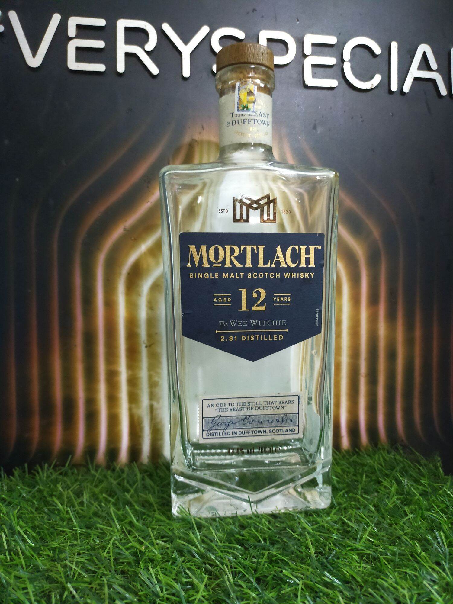 Vỏ chai Mortlach 12,16 trưng bày decor (chai rỗng)