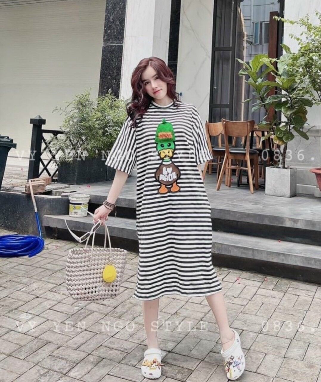[HCM]Đầm bầu mùa hè suông cotton thời trang