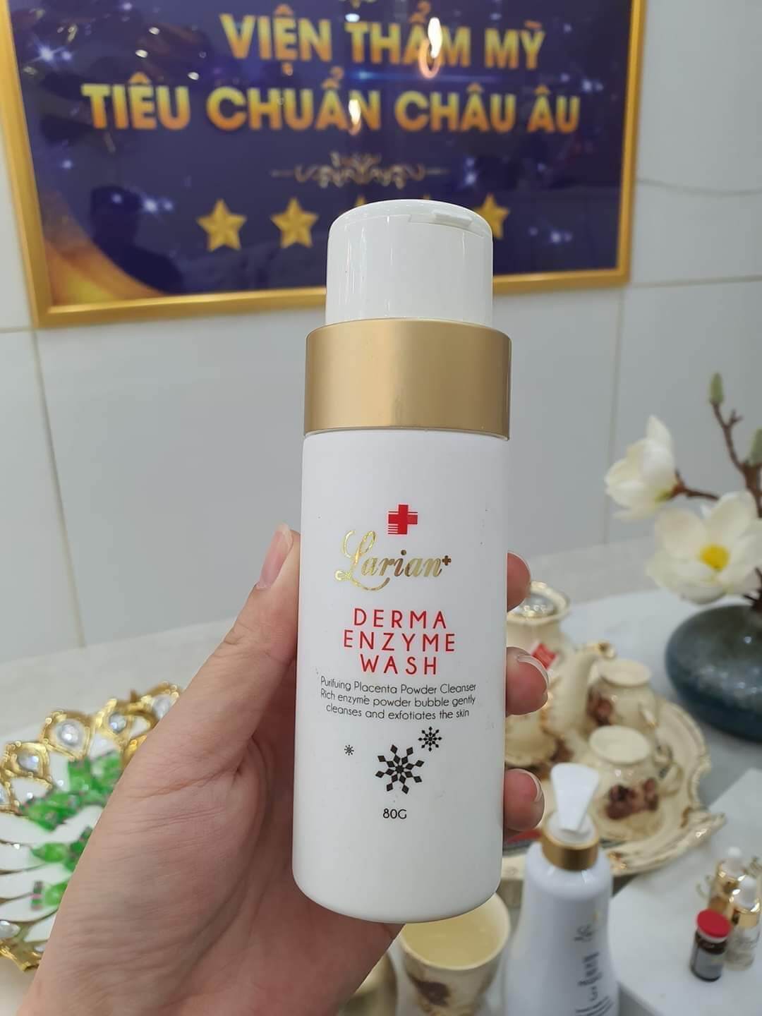 Bột rửa mặt dna derma enzyme wash larian sạch sâu cân bằng ph dành cho da nhạy cảm