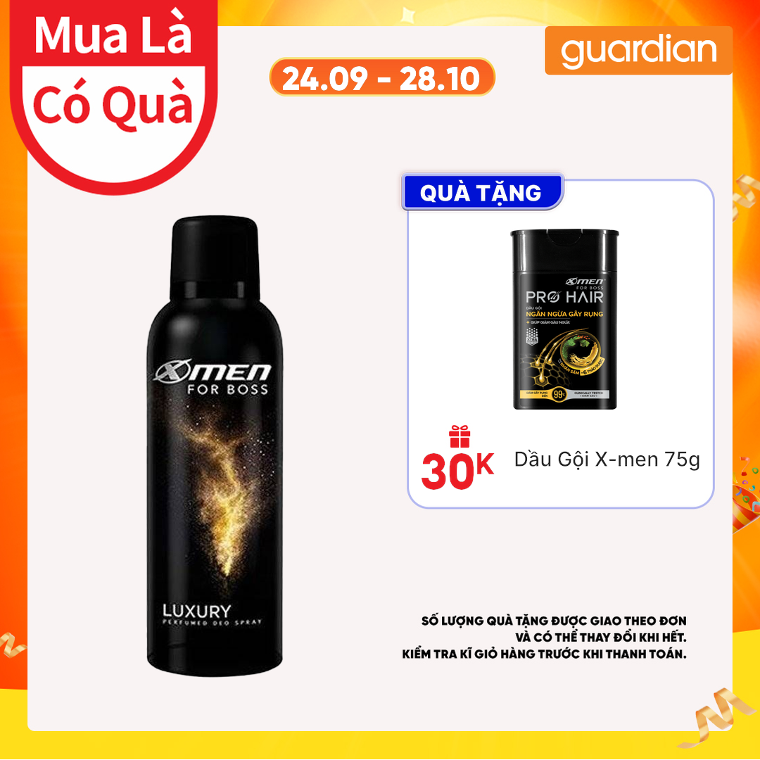 Xịt Khử Mùi Hương Sang Trọng X-Men For Boss Luxury Perfumed Deo Spray 150Ml