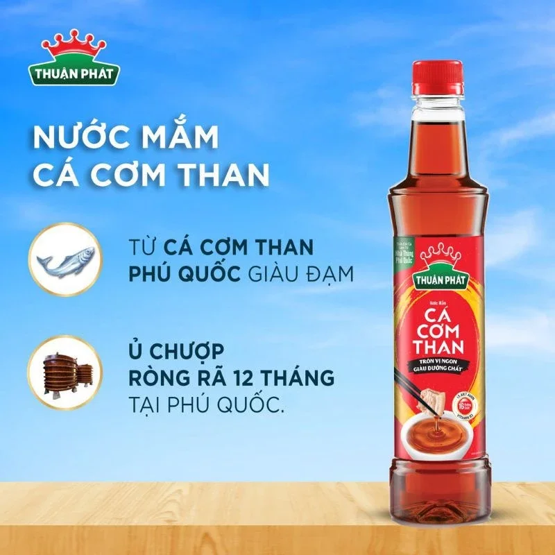 Nước mắm cá cơm than Thuận Phát 490ml