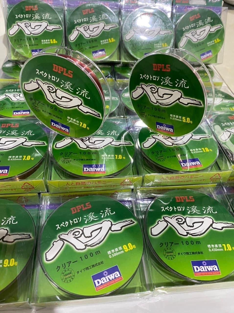 Cước câu cá daiwa 7 màu siêu bền dài 100m