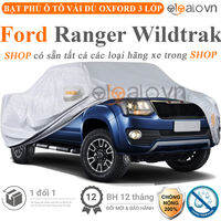 Bạt phủ xe ô tô Ford Ranger Wildtrak chống nắng mưa 3 lớp CAO CẤP - OTOALO