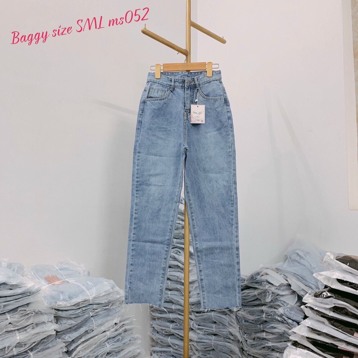 Baggy Jeans Ống Suông Cắt Lai ( Hìh Thật Ảnh Cuối)