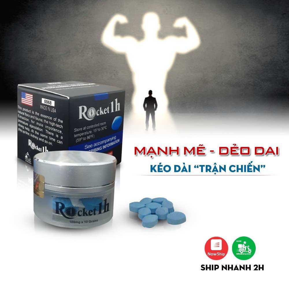 [ CHE TÊN + 10 VIÊN ] ROCKET 1H TÁC DỤNG MẠNH