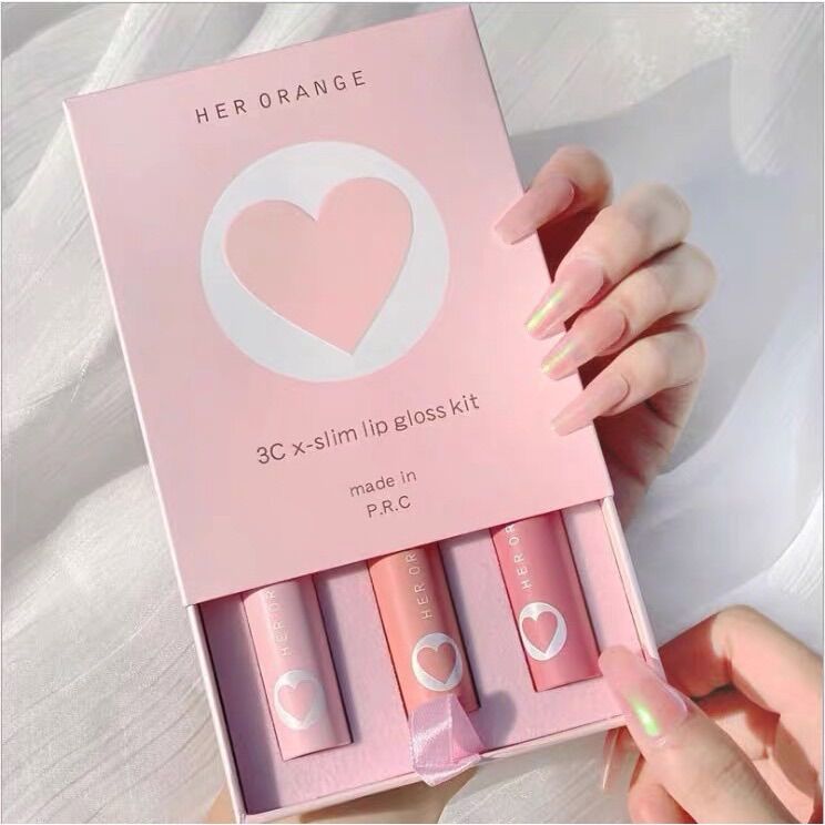 Set 3 Thỏi Son HERORANGE Lì Mịn Như Nhung