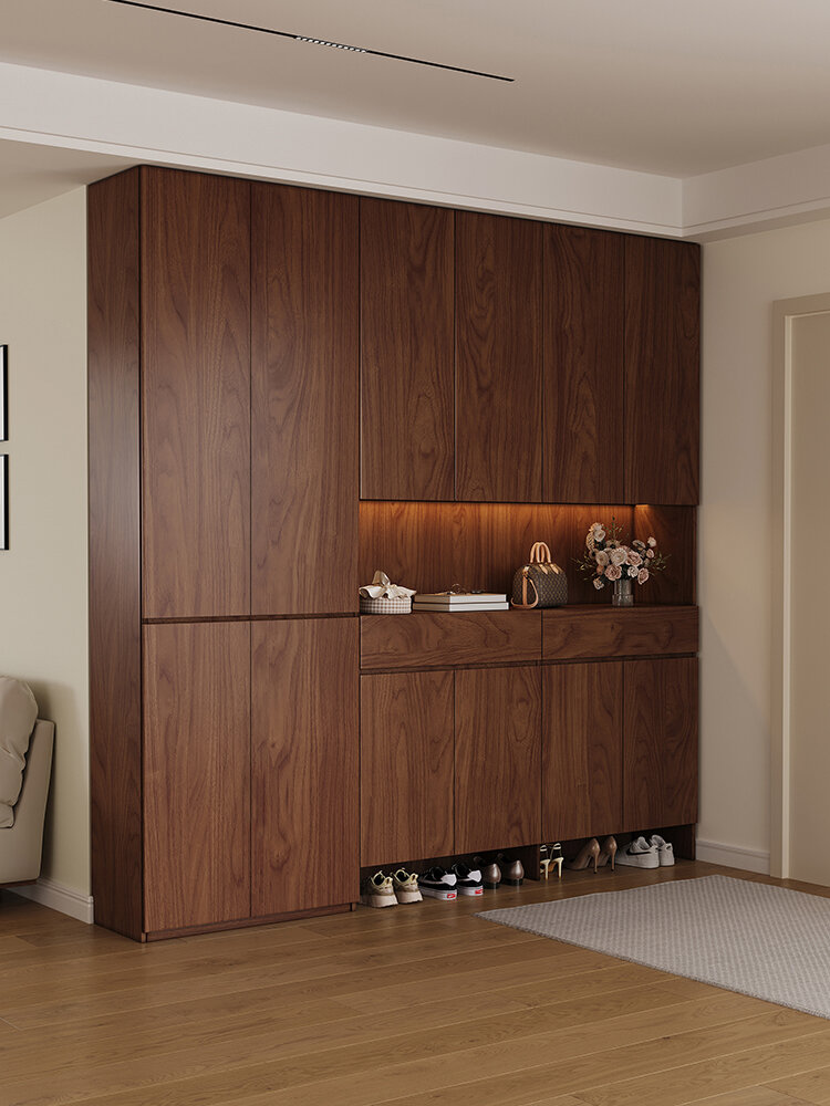 HAISHANGYUNJU | Mother and Baby Grade Imported Oak Wooden Shoe Cabinet Console Giá 20,592,000 Đồng*Miễn phí vận chuyển