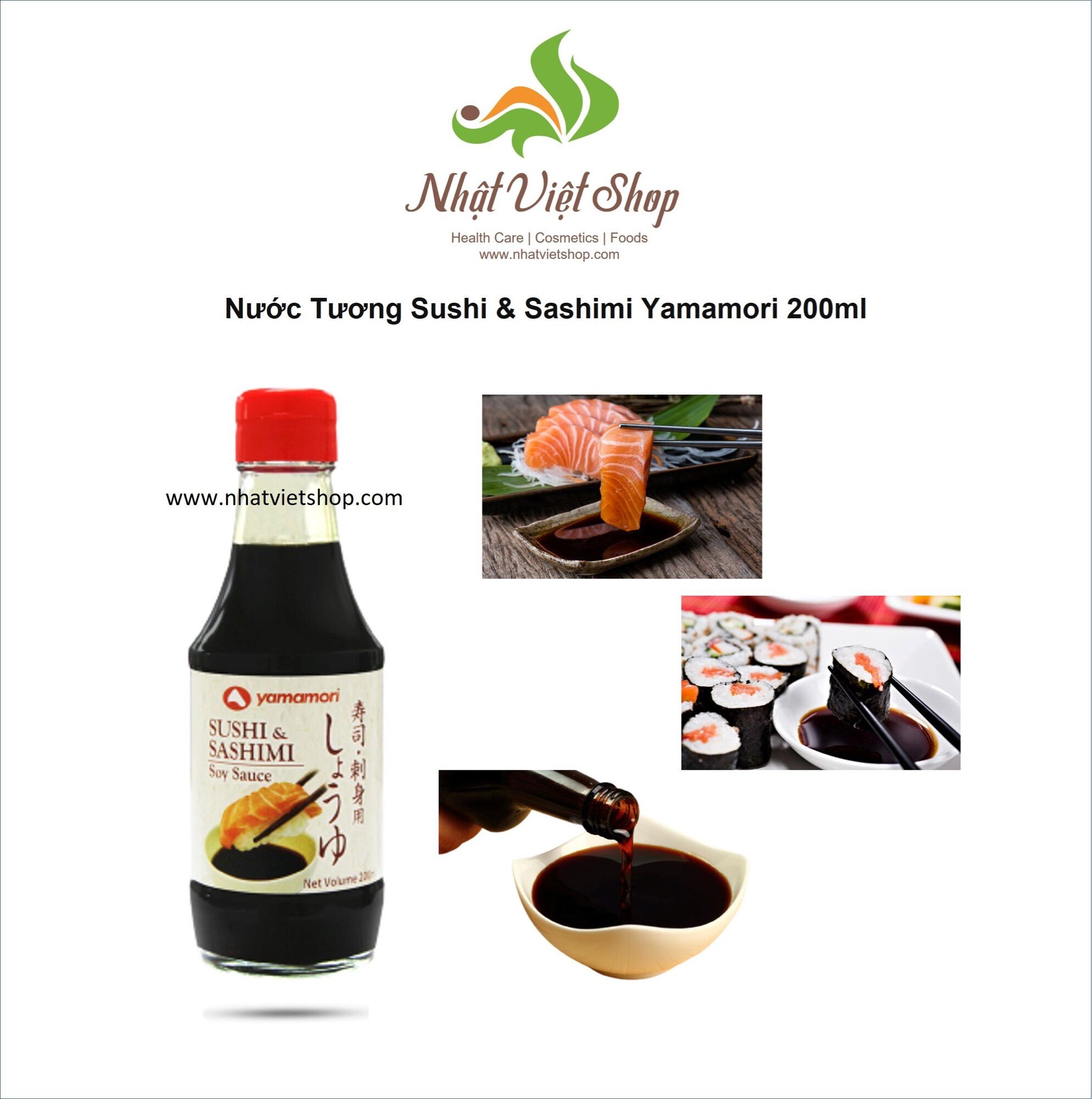 Nước Tương Sushi & Sashimi Yamamori 200ml