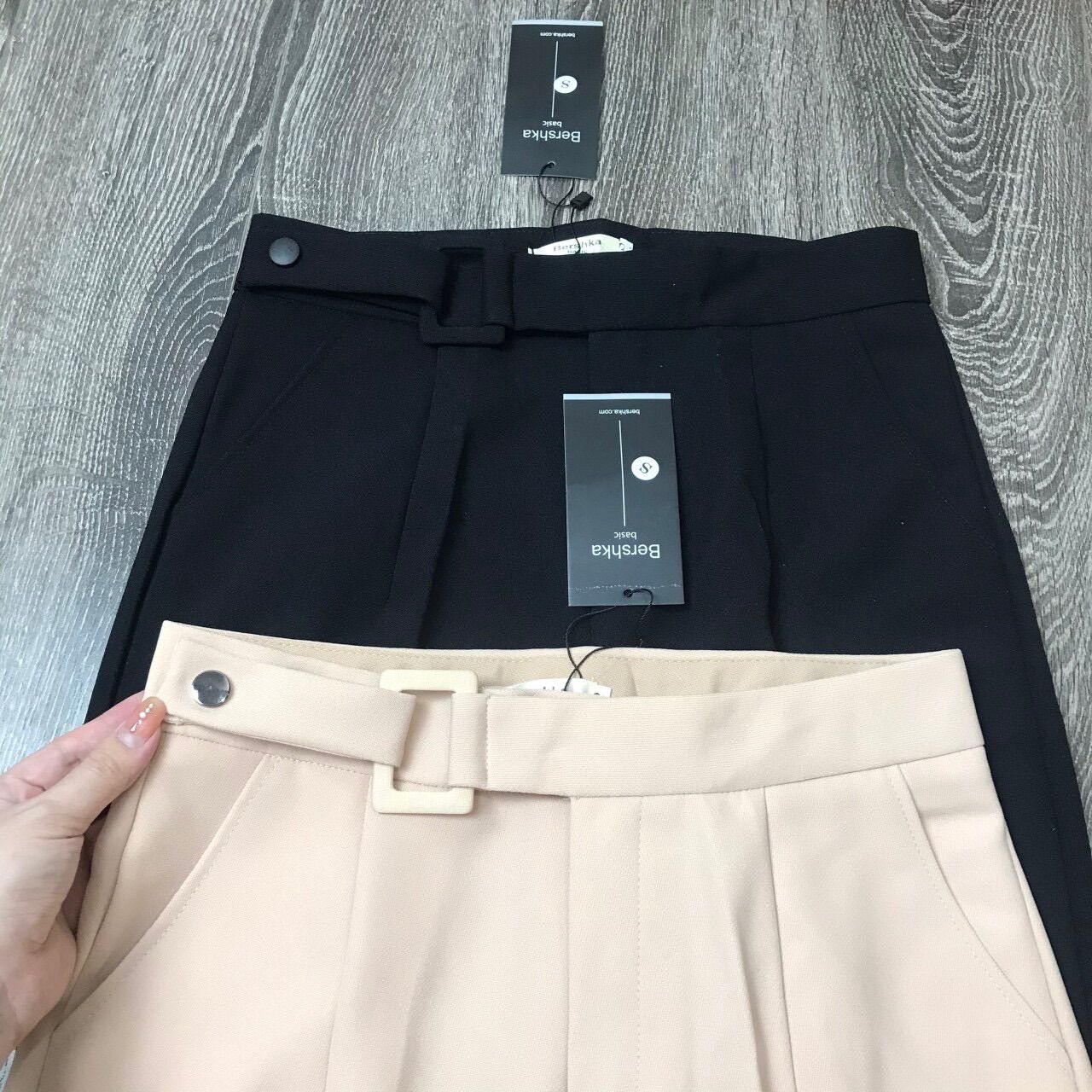 Quần Baggy Đai Vuông Cúc Bấm