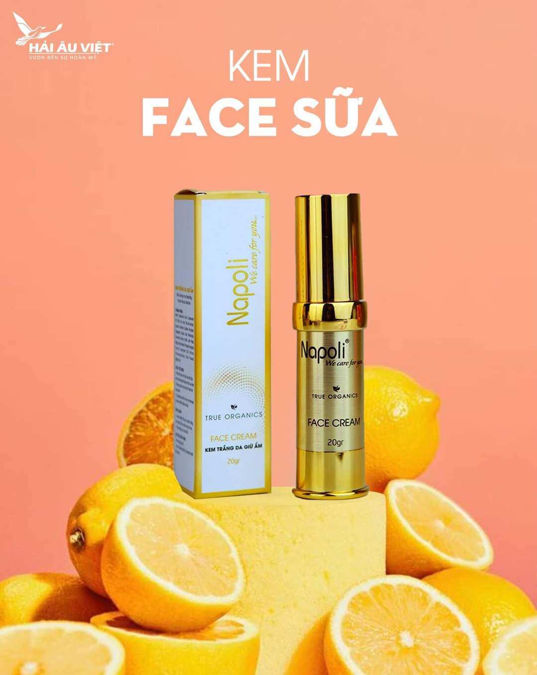 KEM FACE DƯỠNG ẨM TRẮNG DA NAPOLI lọ (20gr)