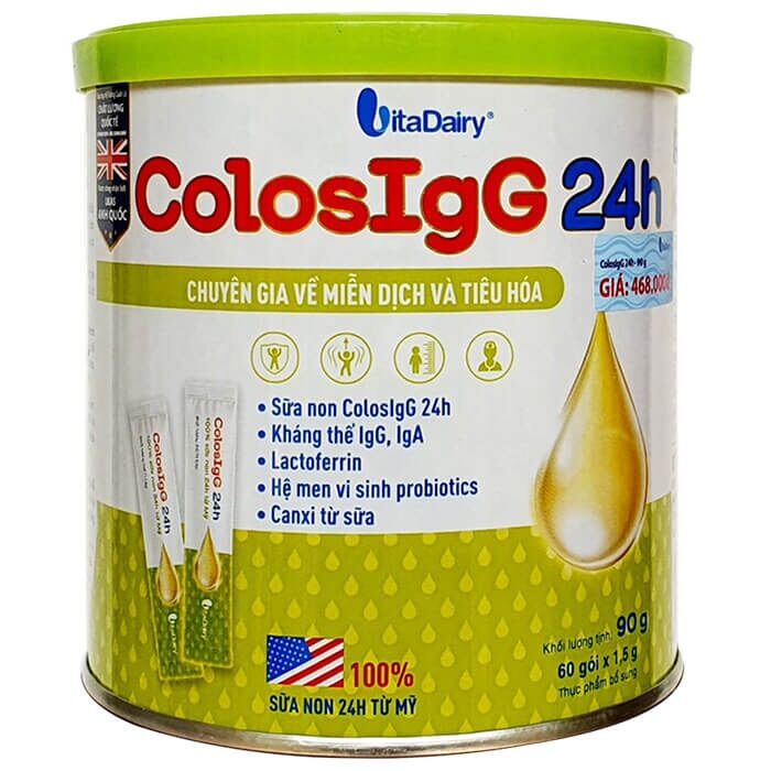 Sữa non Colos IGG 24H 90gr (60 gói)