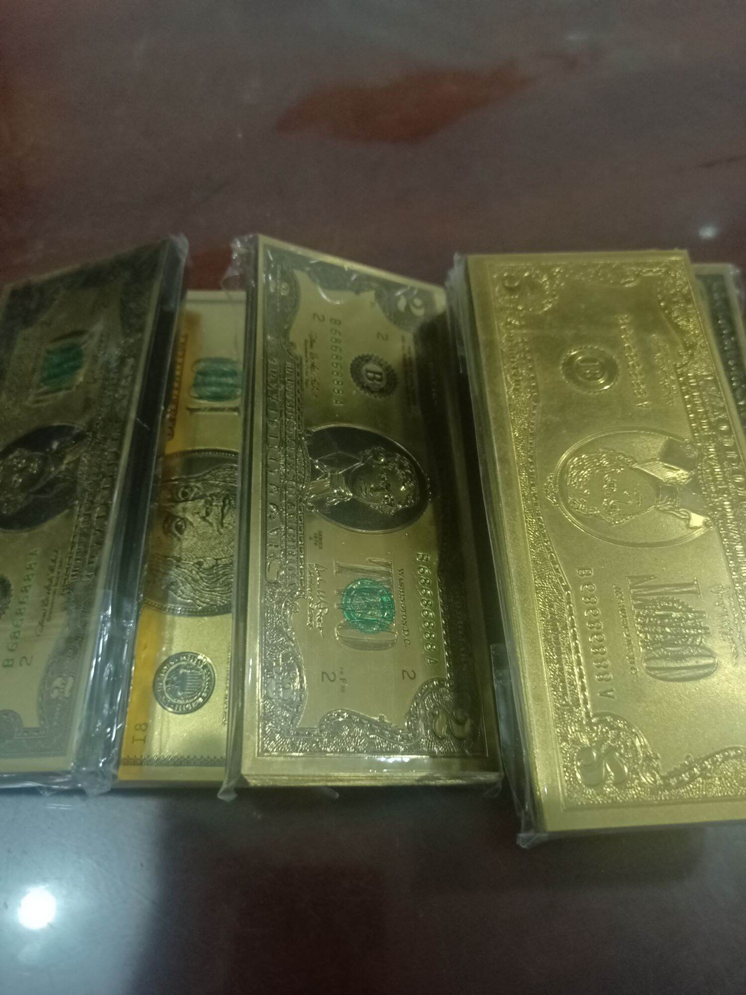 Tiền Đô La Mạ Vàng Mệnh giá 2$, 100$