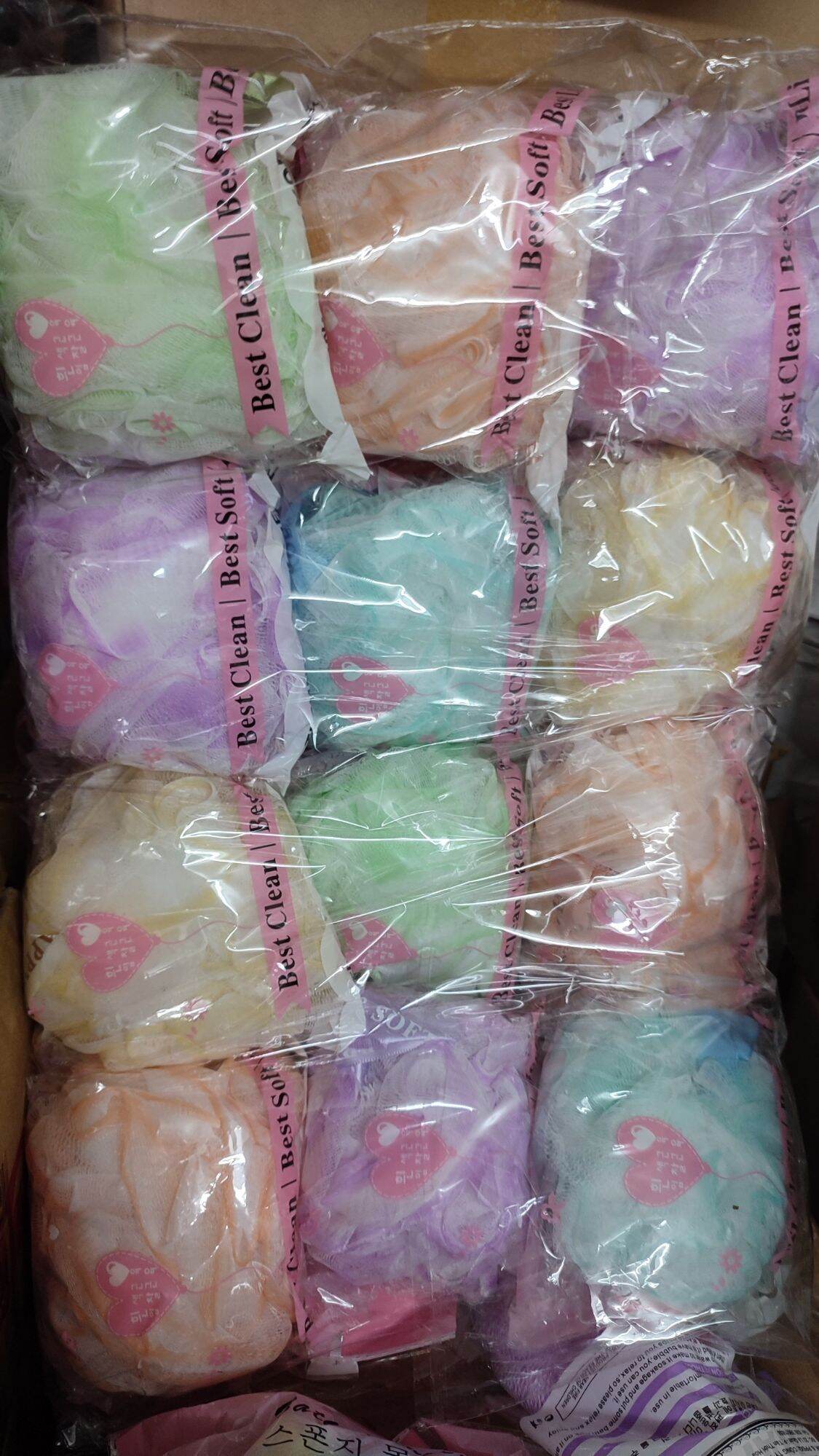 Bông tắm đủ kiểu đủ màu