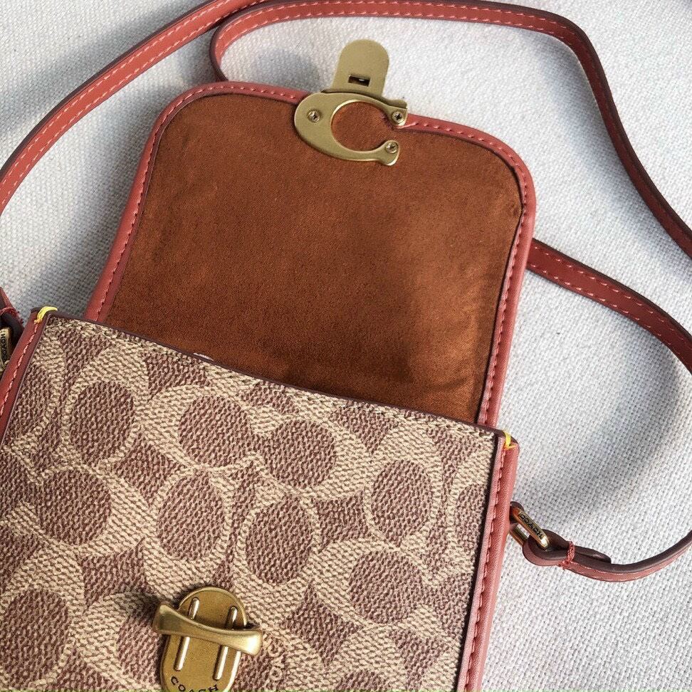 Túi C🅾️ACH đeo chéo TALL STUDIO CROSSBODY da thật chuẩn xịn