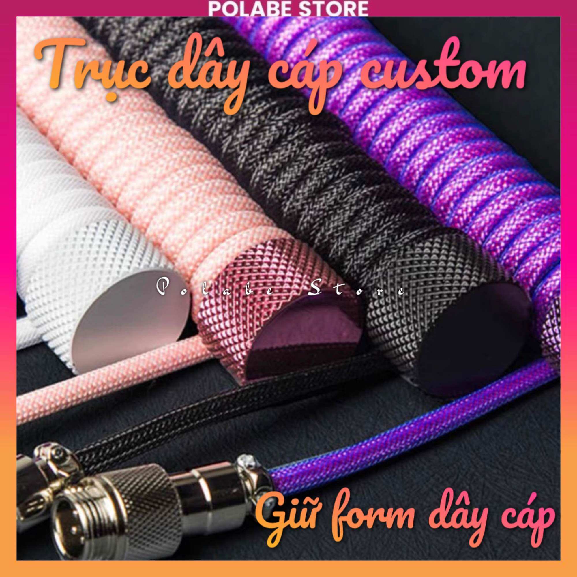 Trục dây cáp custom giữ form cable custom pole trục cố định dây cáp kim loại dây cáp bàn phím cơ Polabe Store