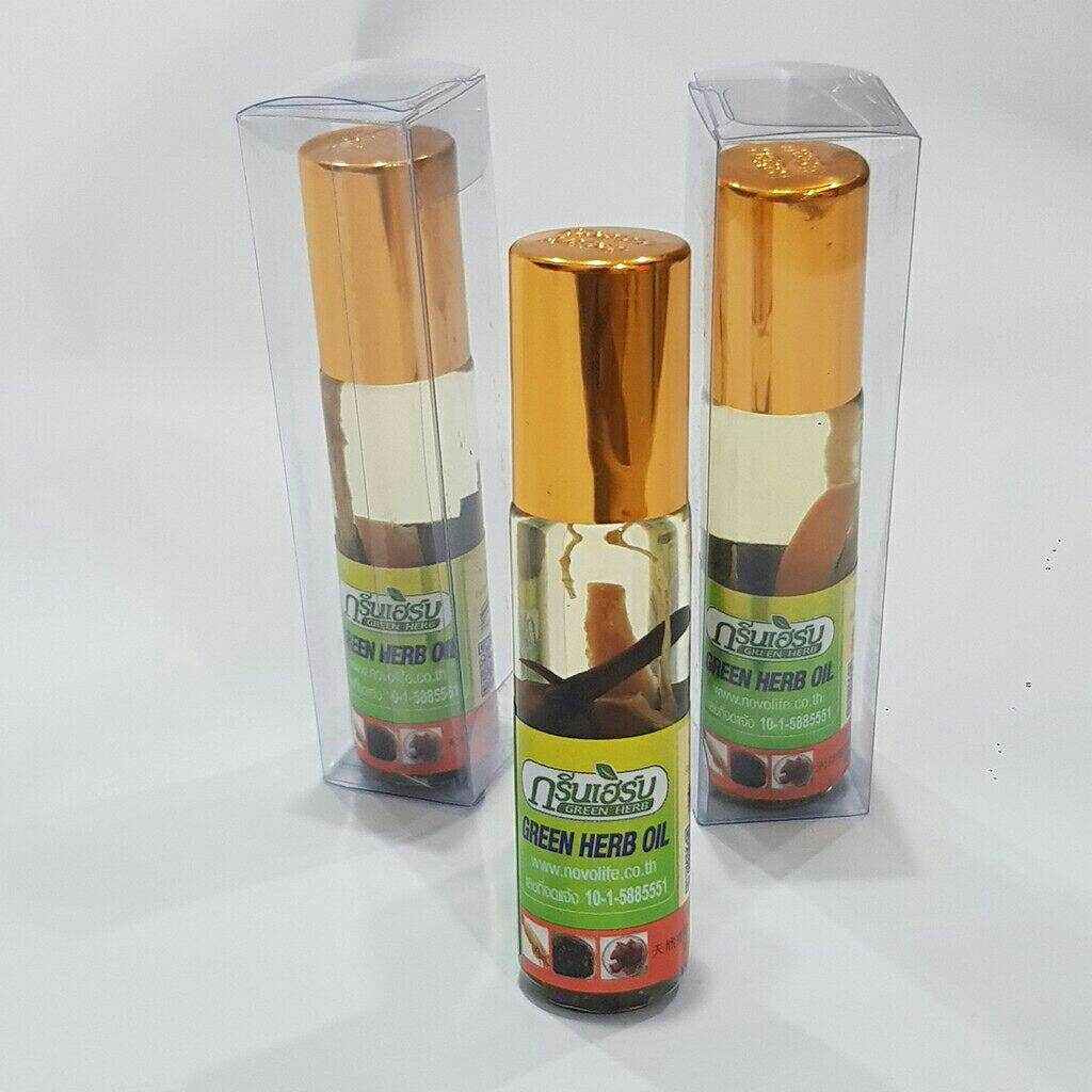 [24ml] Bộ 3 Dầu Thái Lan Sâm Thảo Dược Green Herb Oil - 8ml Chai -[NÔNG TRẠI CẦU ĐẤT] thumbnail