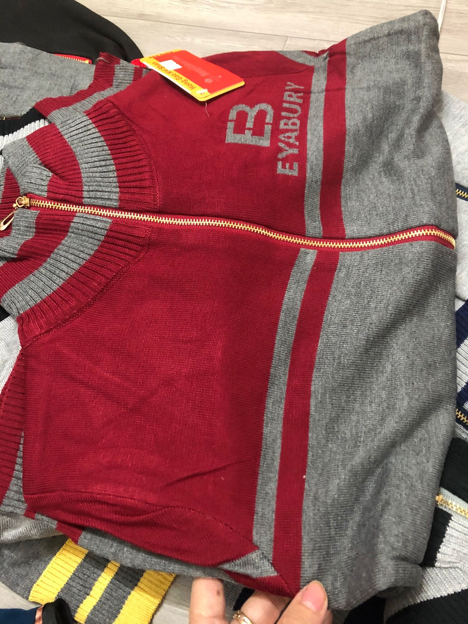 Áo khoác thun len hàng QC