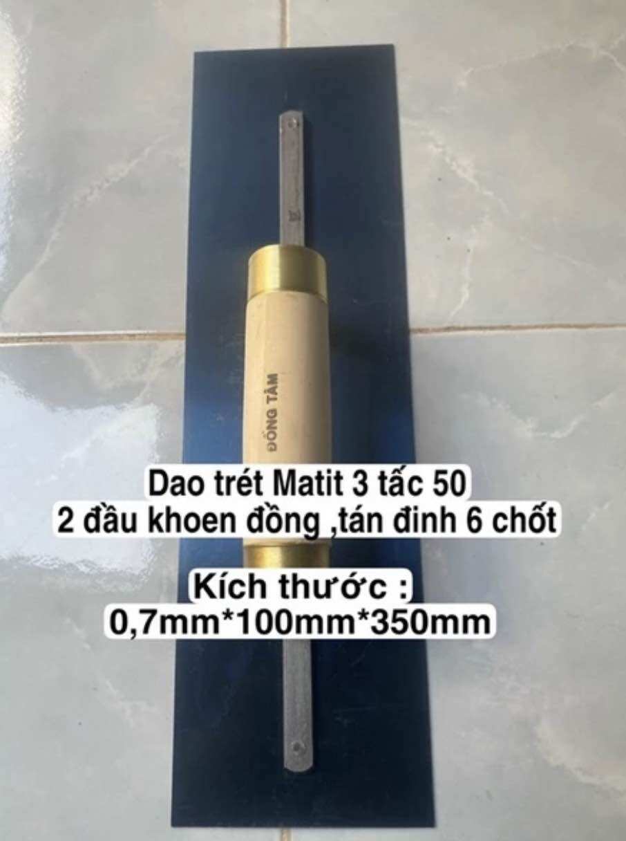 Dao trét bột sơn nước cán gỗ cao cấp, dao thép trét bột matit bột bả hàng siêu đẹp