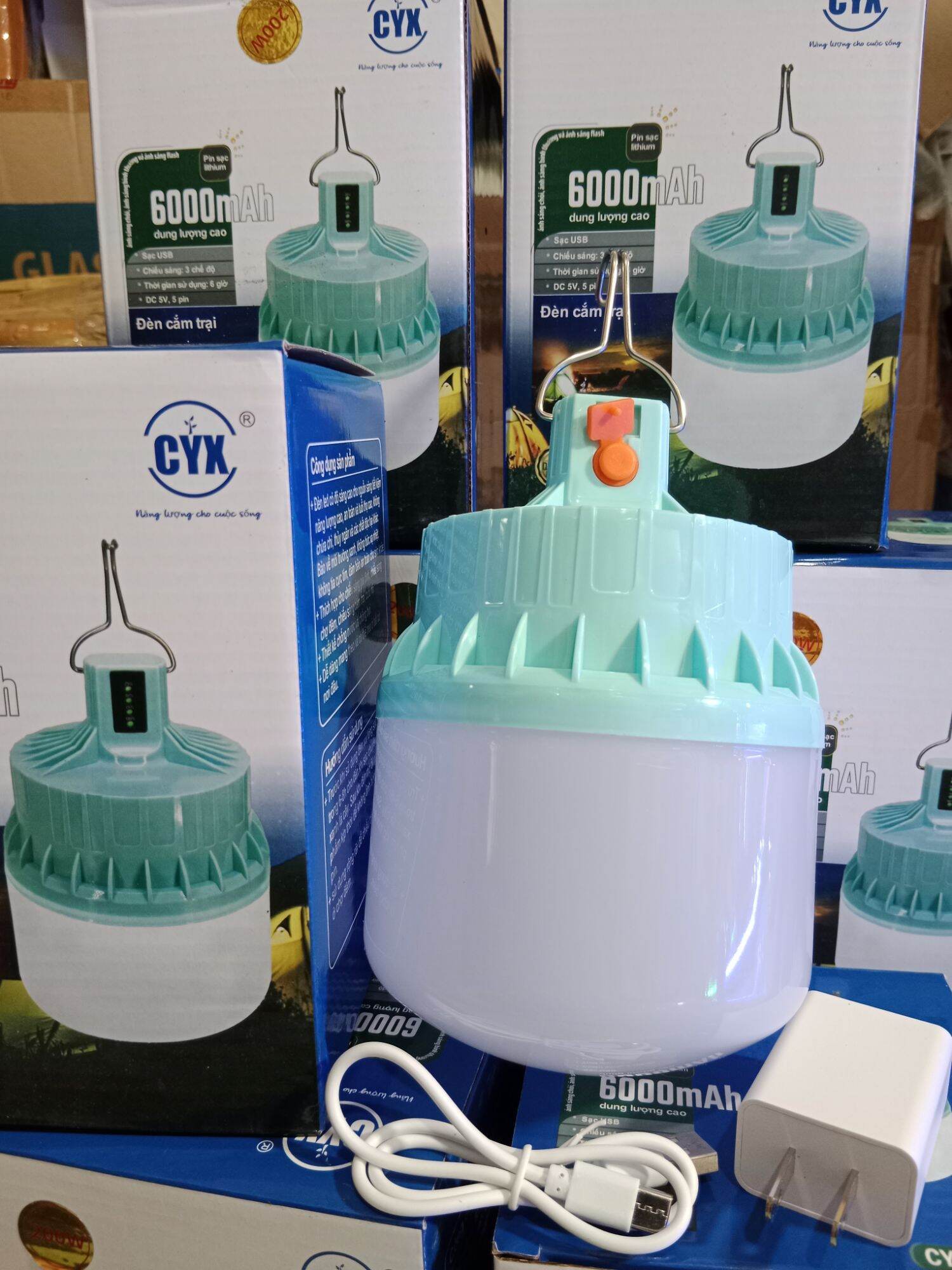 Bóng đèn sạc tích điện 60W [3 chế độ]