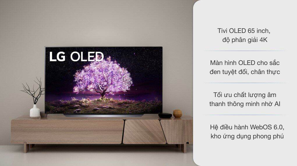 Tivi lg 4k 65inch oled65c1pt mới 2021.giao tphcm.miền tây.miền đông
