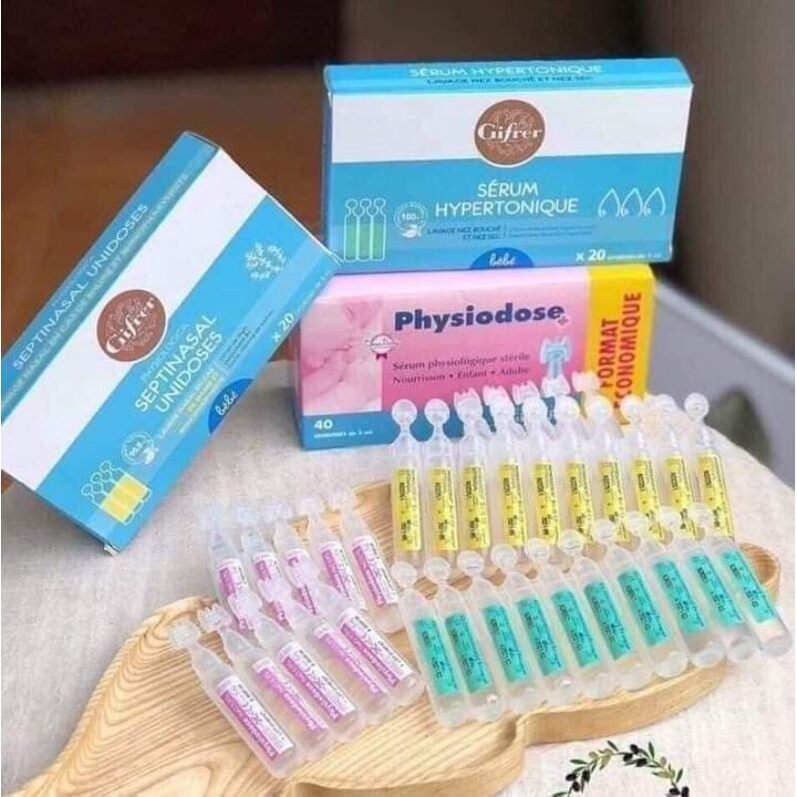 Nước muối sinh lý Gifer Pháp hộp 20 ống