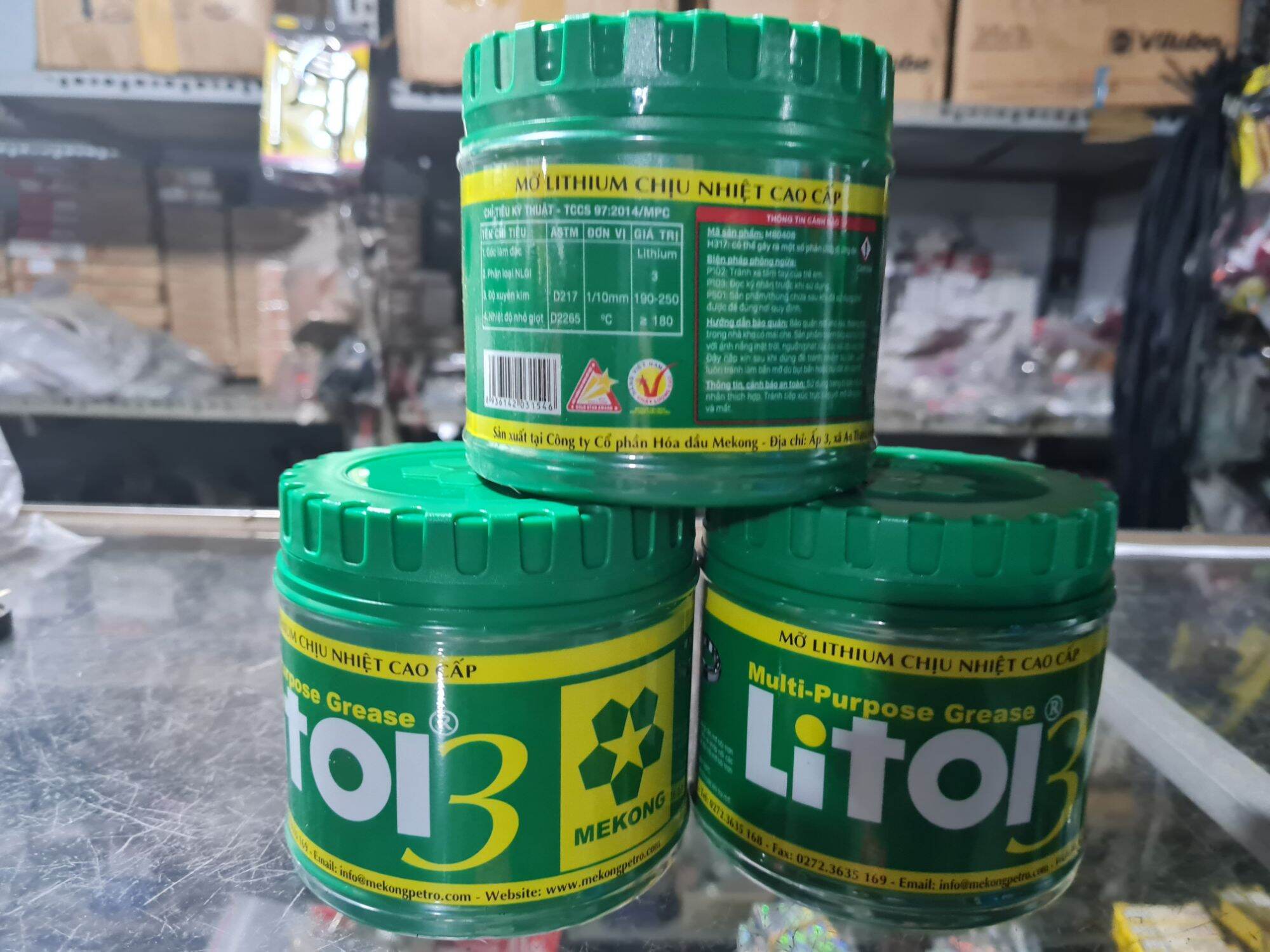 Mỡ bò chịu nhiệt cao cấp MEKONG 400g