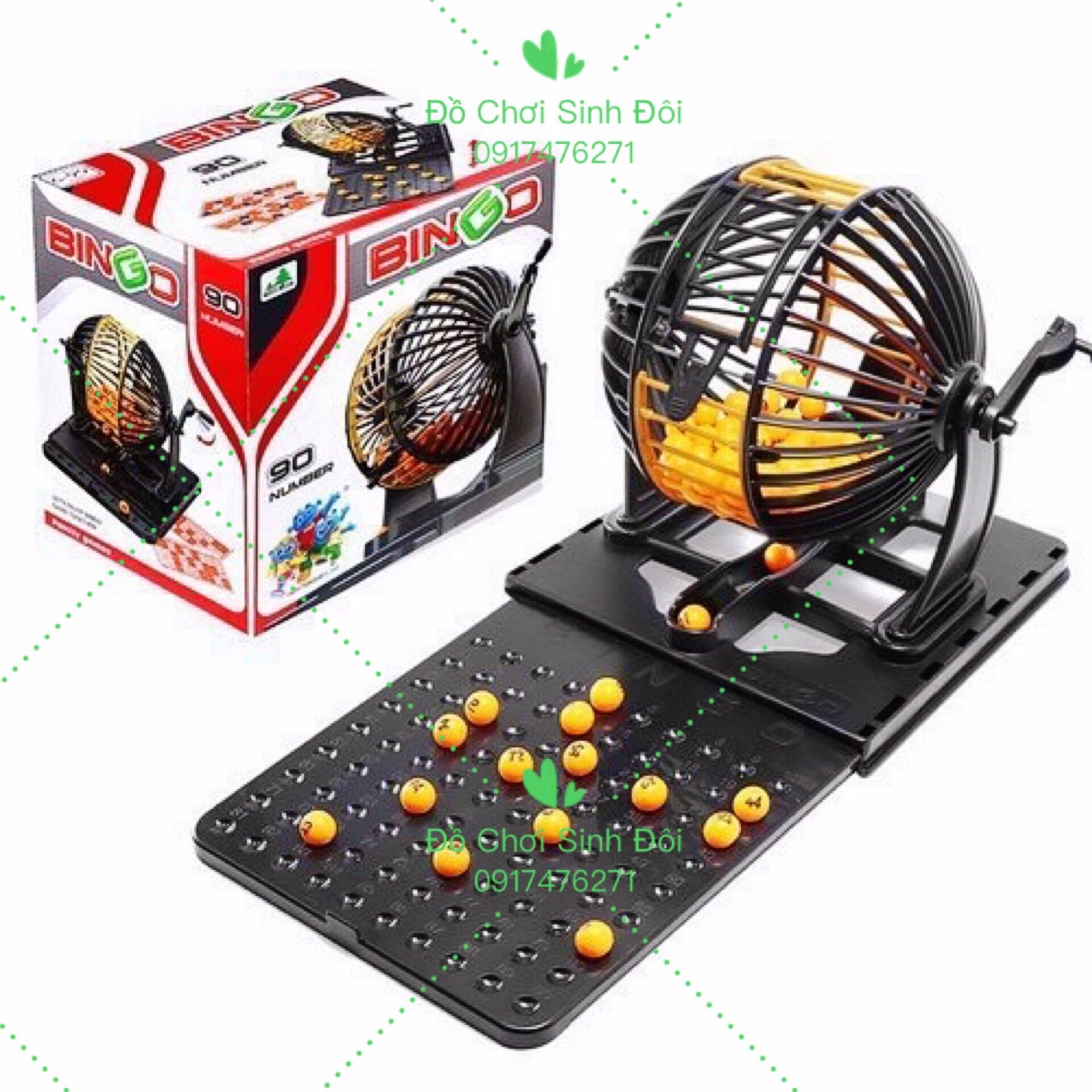 Cờ lô tô quay bingo 90 số 72 lá - cờ giải trí