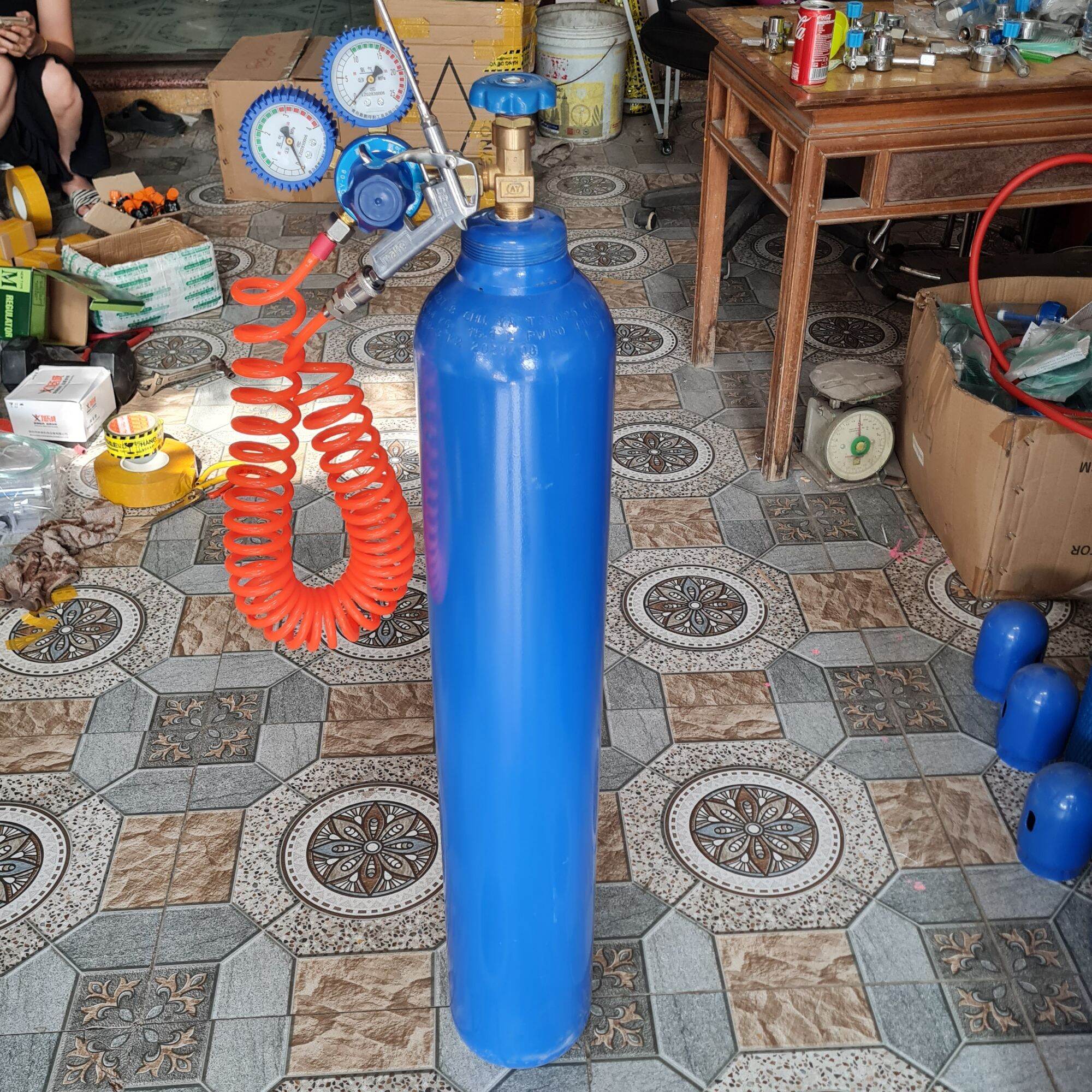 Bộ Bình Oxy 10Lít Đóng Gói Cá Cảnh_Vận chuyển cá cảnh