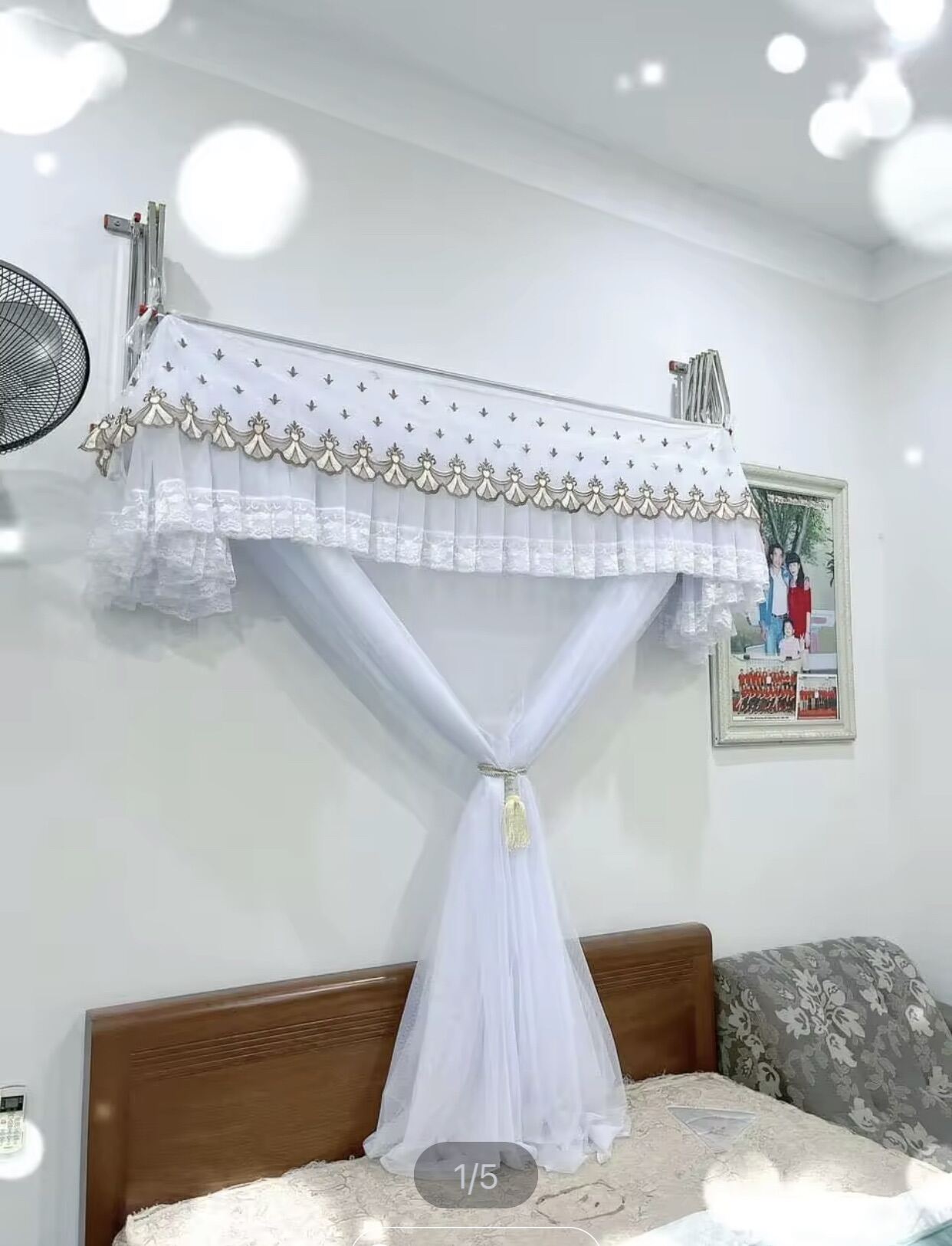 Màn Mùng khung xếp gọn trọn bộ cả Màn + Khung- Màn khung xếp mùng xếp gọn tiện dụng cao cấp loại