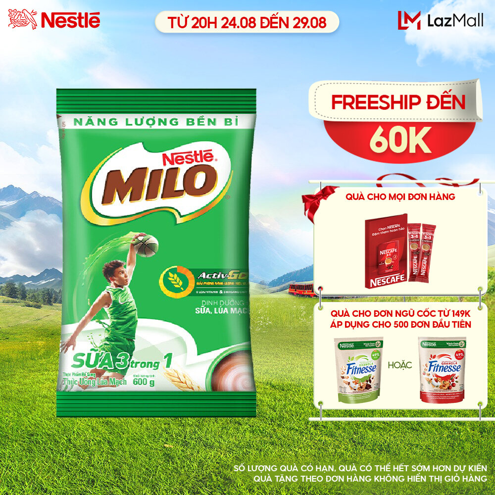 Thức uống lúa mạch Milo 3 trong 1
