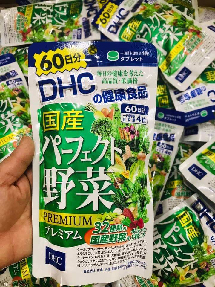 Viên uống rau củ DHC 60 ngày hàng đủ bill