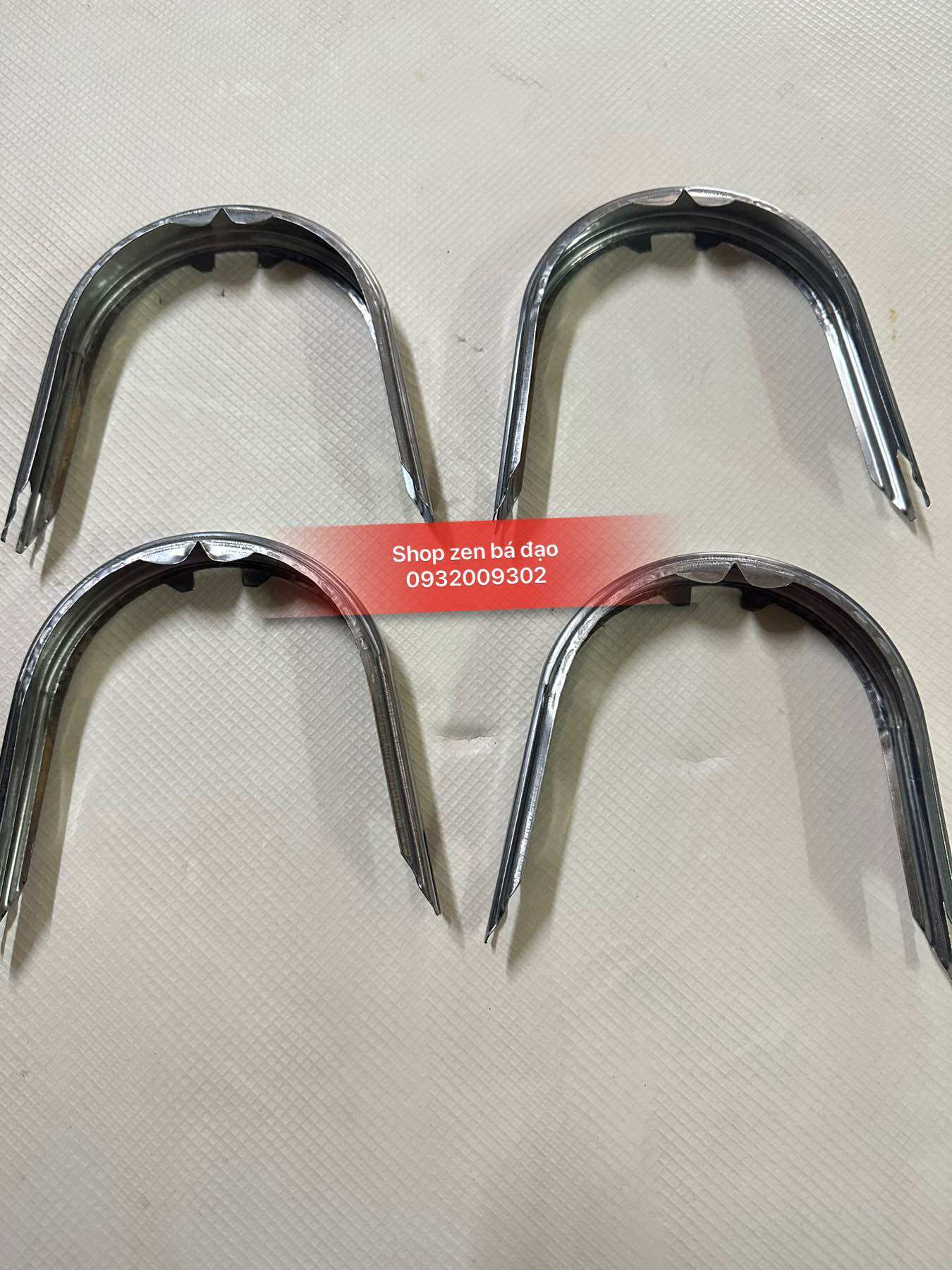 Nẹp bửng chữ U inox cho xe Cub