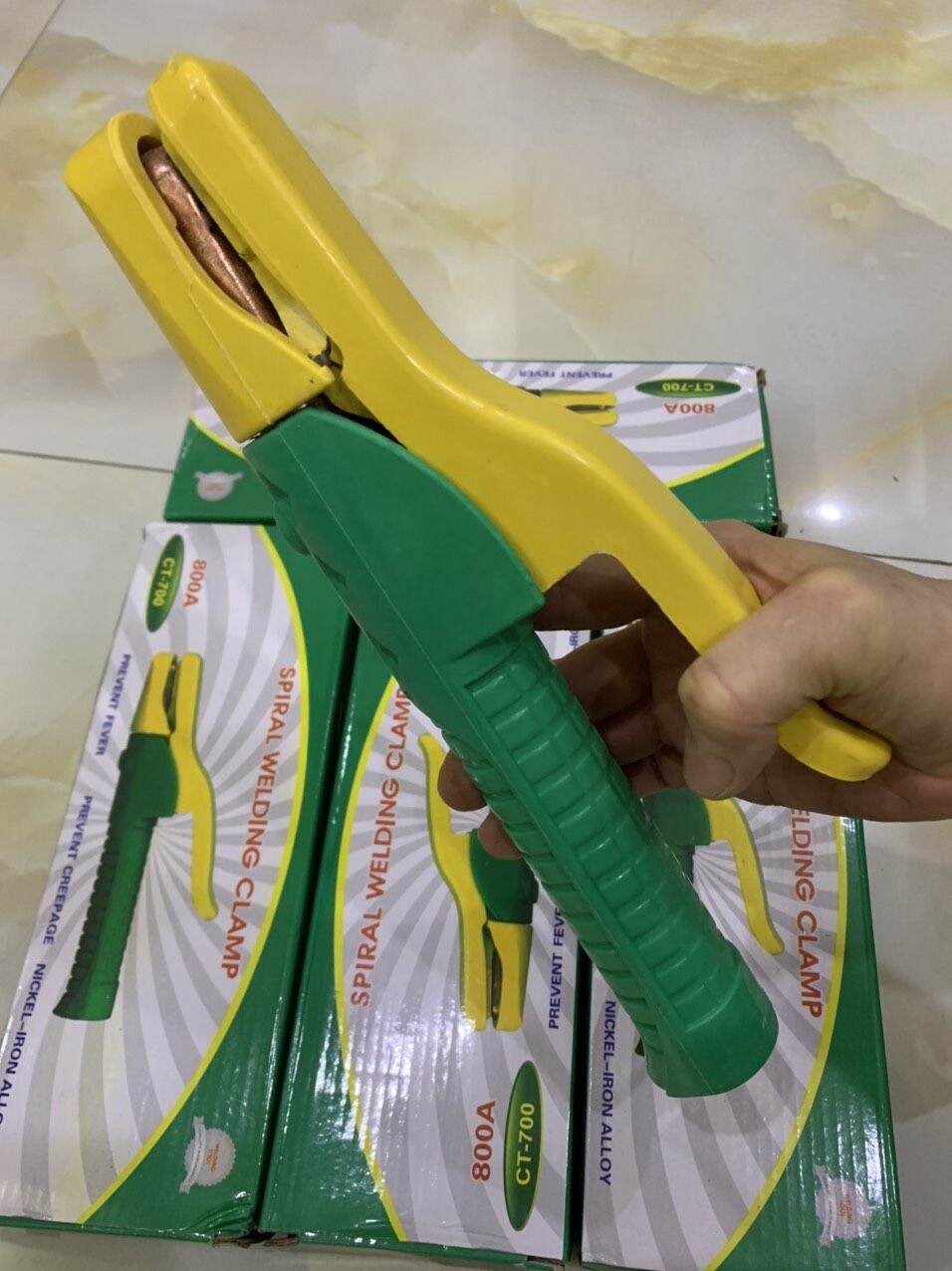 Kìm kẹp mát 500a -800a dùng cho máy hàn loại tốt
