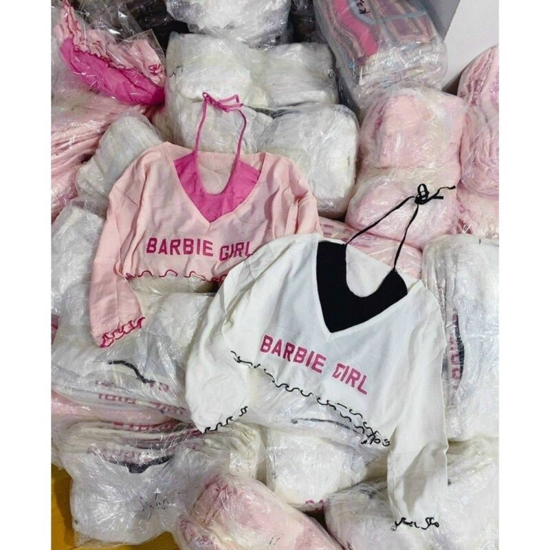 SÉT ÁO CROPTOP YẾM XINH BARBIE G8