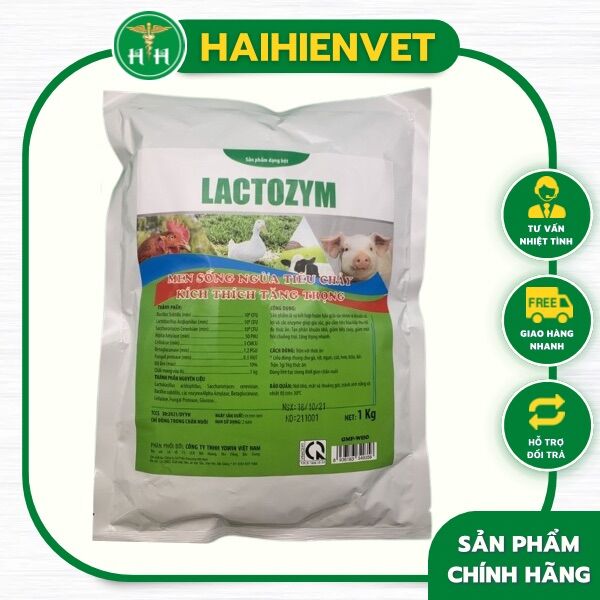 1kg Lactozym - men tiêu hoá sống - dạng trộn thức ăn