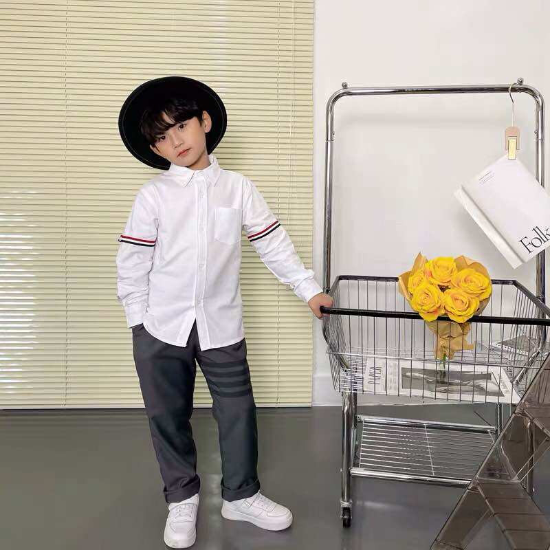 Áo sơ mi Thom brown Kisd, cao cấp