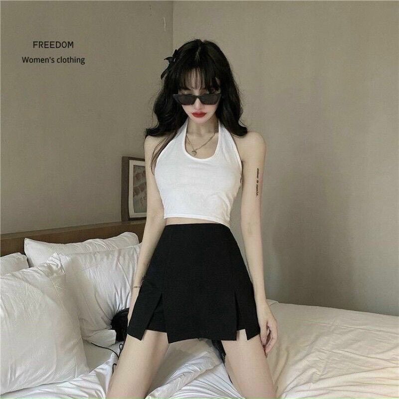 Chân váy phối xẻ 2 bên TT6