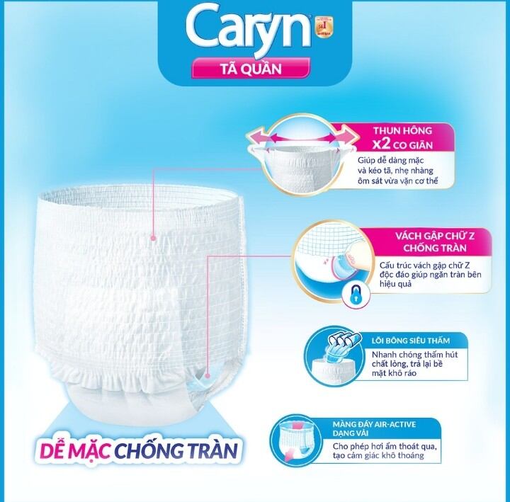 Tã quần Caryn người già M8 miếng mẫu mới