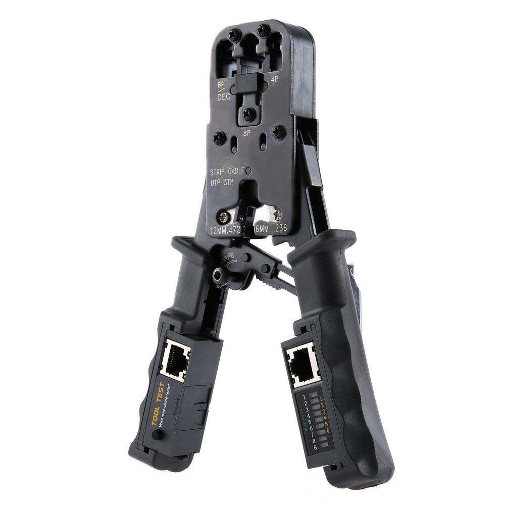 2 in 1 rj45 network lan cable crimper pliers cutting tool cable tester cable pliers 6p/8p wire cutter tool test crimping pliers