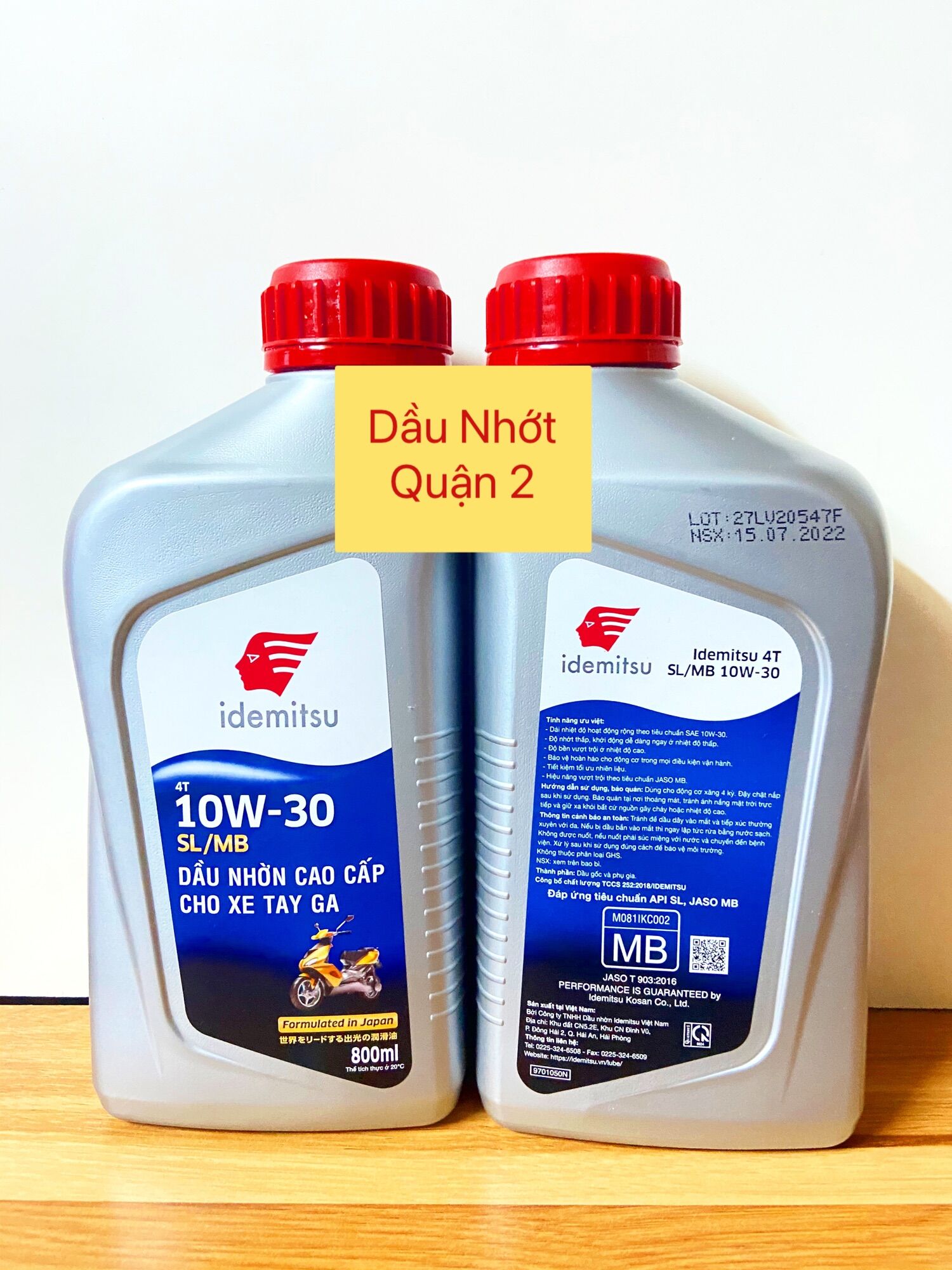 [HCM]Dầu Nhớt Idemitsu dành cho xe tay ga - 10w30 - 800mL