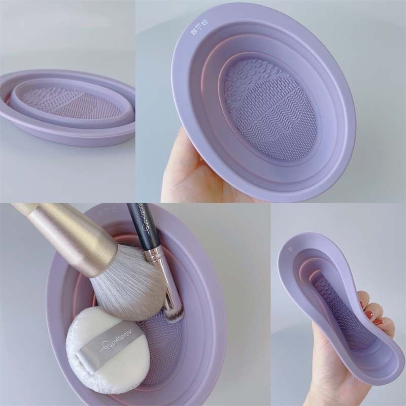 Chén silicon vệ sinh cọ trang điểm