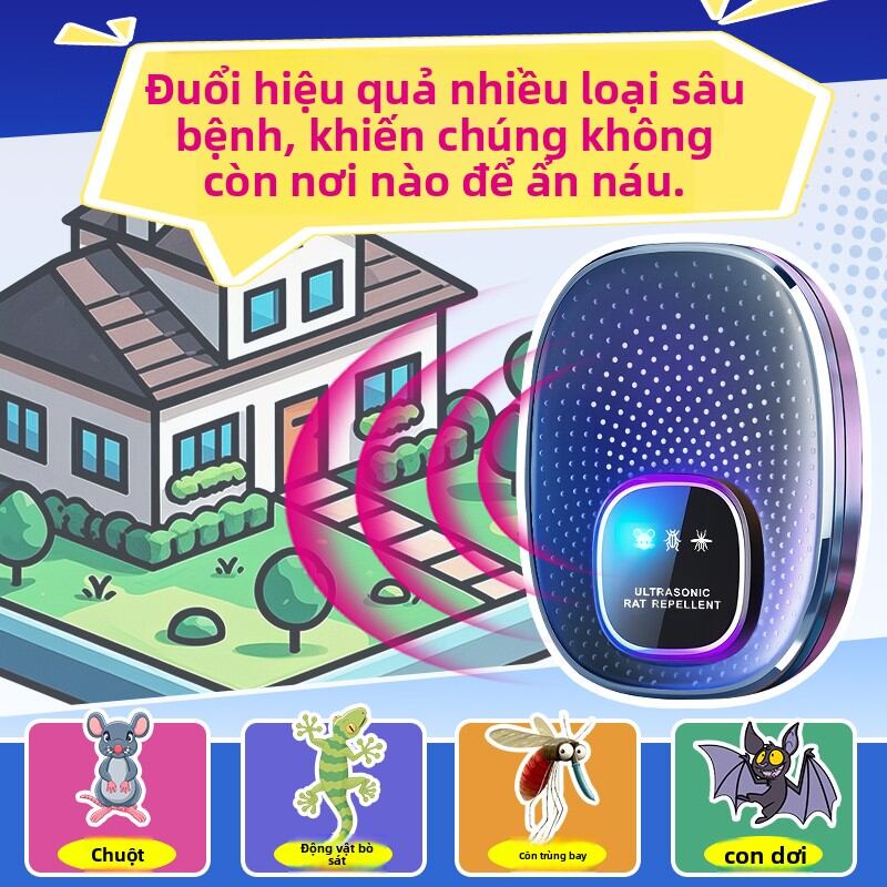 ZCA | Thiết Bị Xua Muỗi Siêu Âm Tự Động Mạnh Mẽ Mẫu Mới 2025